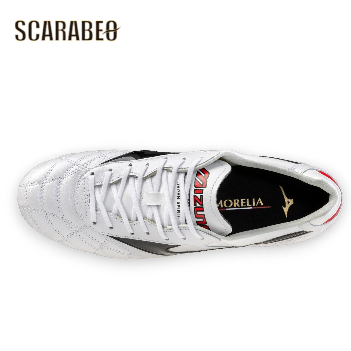 ミズノ モレリア2 JAPAN MIX サッカースパイク ショートタン クロスステッチ 固定式 取り換え式 天然皮革 日本製 天然芝 人工芝 対応 MORELIA II JAPAN MIX p1gc260209