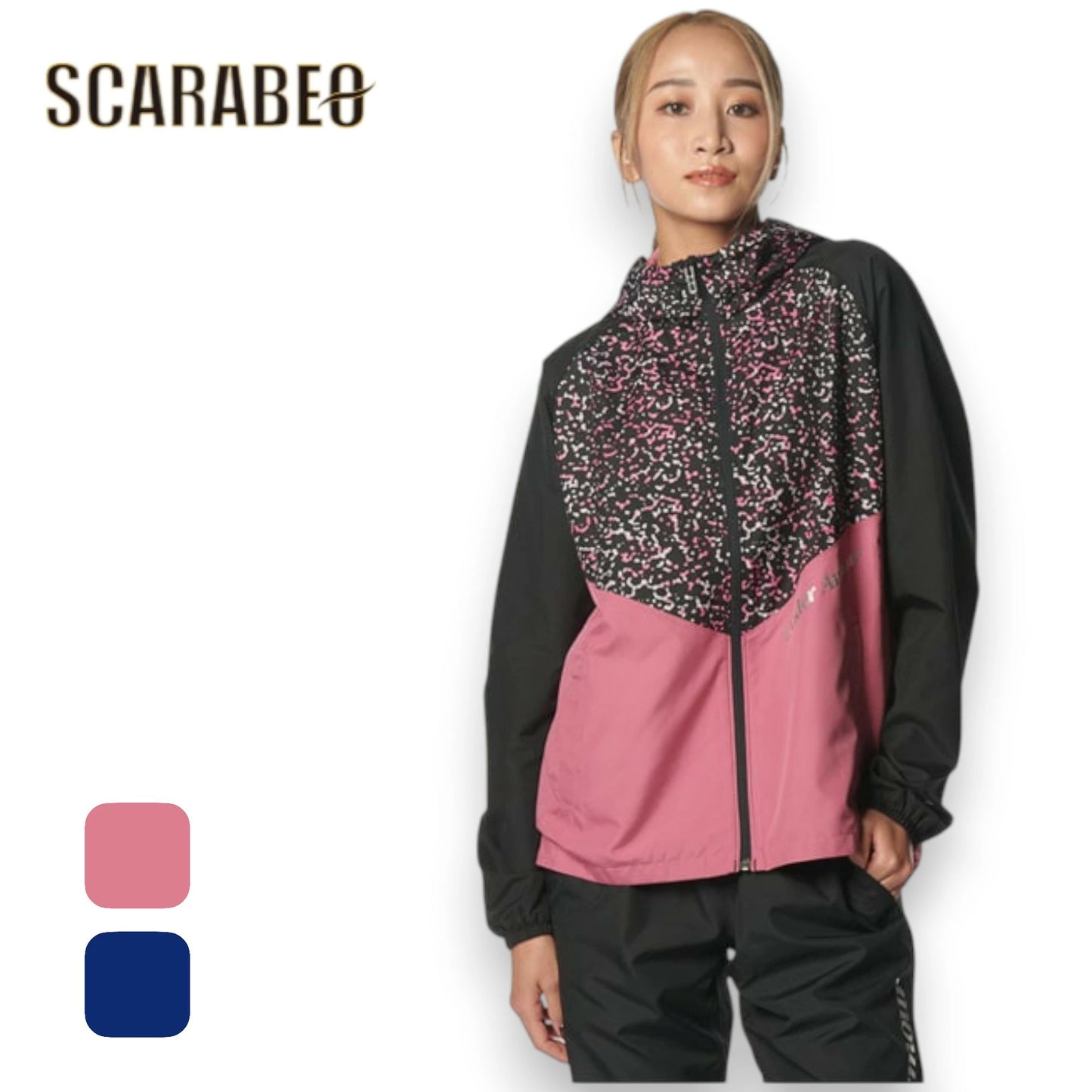 アンダーアーマー レディース ウィンドブレーカー 撥水 裏メッシュ ジャケット 137543 UNDER ARMOUR スポーツウェア アウター トレーニング ランニング ジム ミッドナイトネイビー ペースピンク 1375431