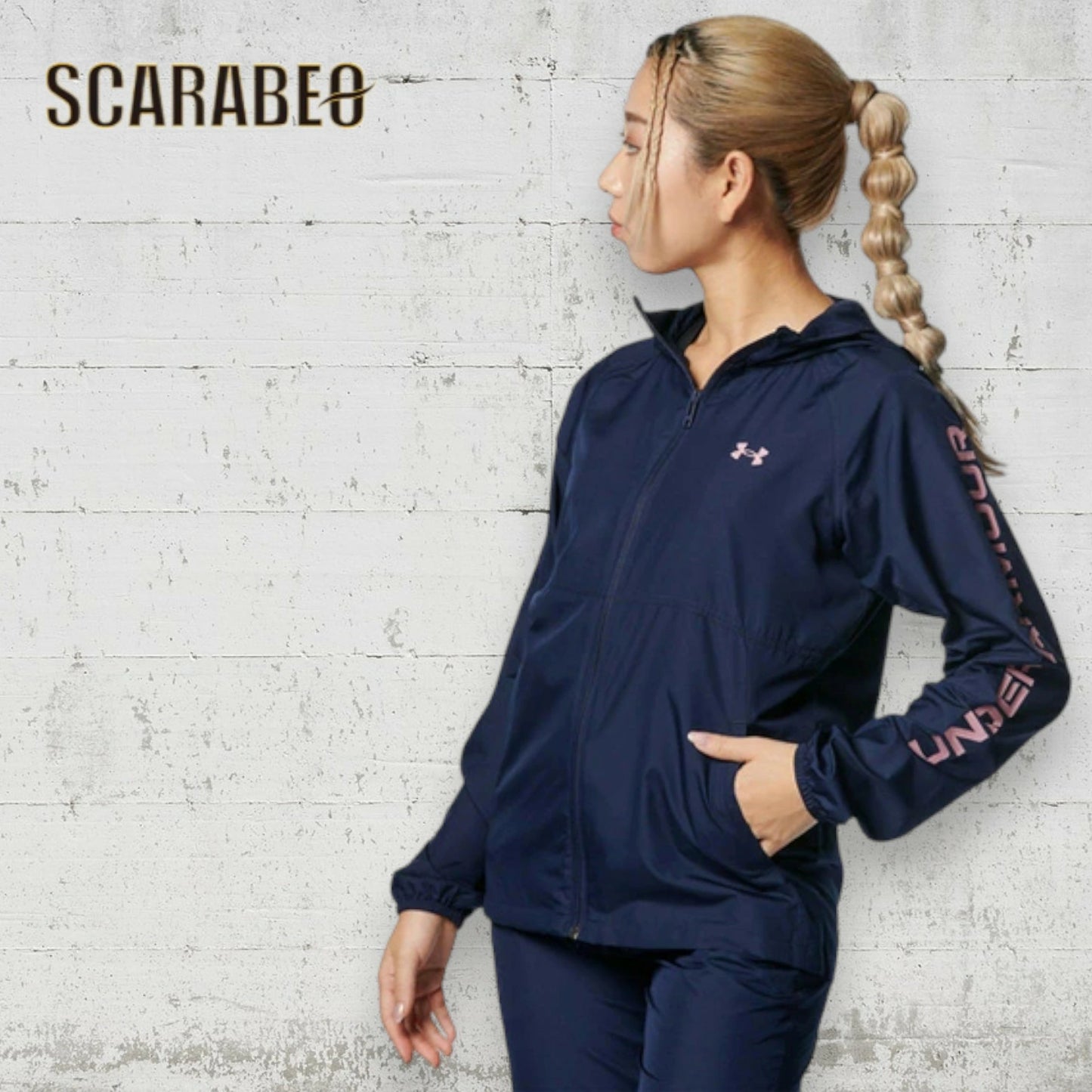 アンダーアーマー レディース ジャケット UA ワードマーク ウーブン フルジップ ジャケット 1378322 UNDER ARMOUR 撥水 ウィンドブレーカー トレーニング アウター ウォームアップ スポーツウェア 1378322