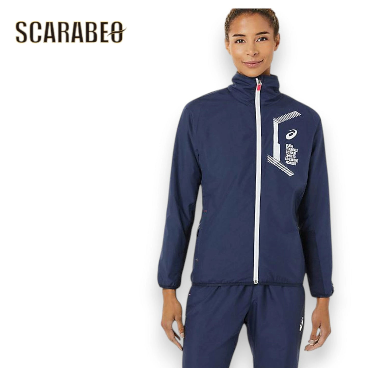 アシックス レディース ウィンドブレーカー ジャケット WS LIMO 裏トリコット ブレーカージャケット 2032C239-402 ASICS 撥水 保温 トレーニング アウター スポーツウェア ランニング 2032c239