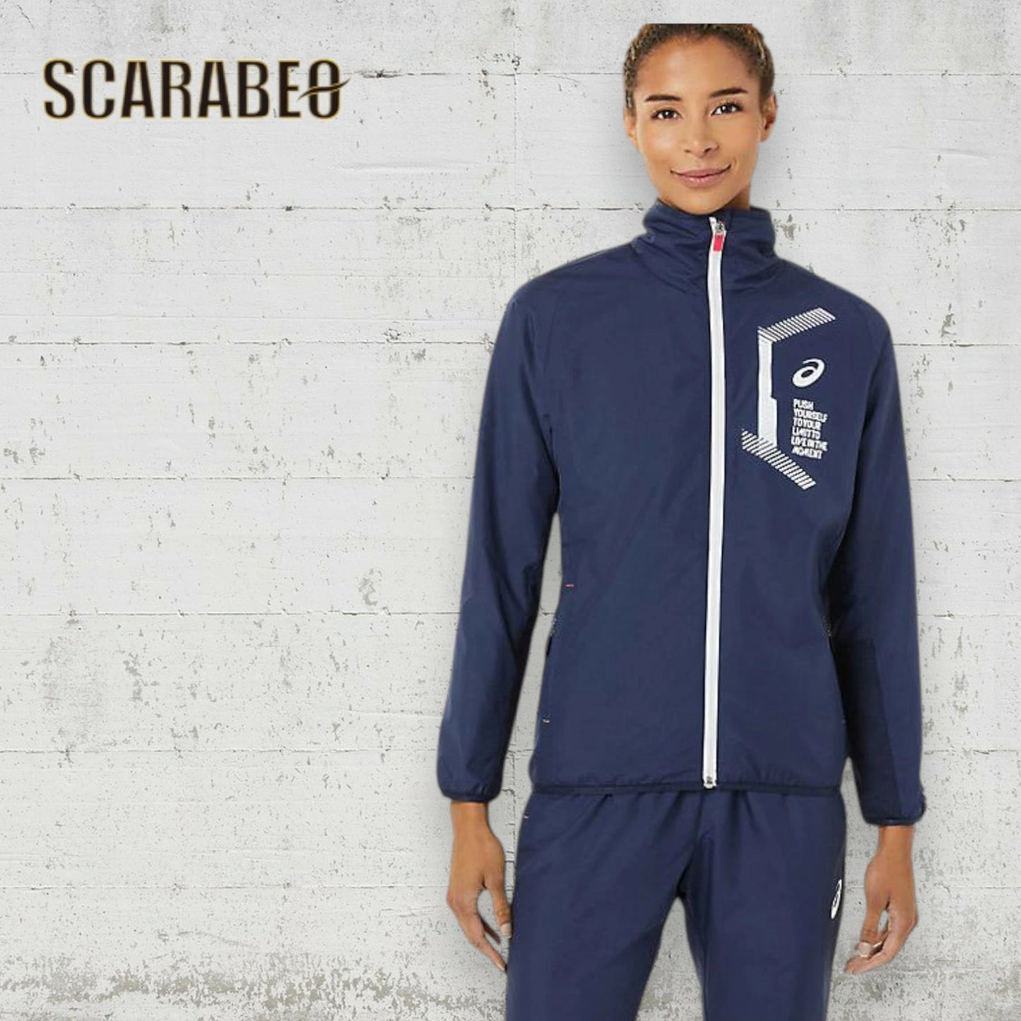 アシックス レディース ウィンドブレーカー ジャケット WS LIMO 裏トリコット ブレーカージャケット 2032C239-402 ASICS 撥水 保温 トレーニング アウター スポーツウェア ランニング 2032c239