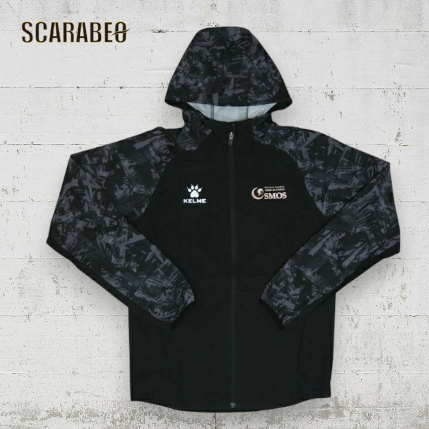 ケルメ KELME フルジップ ウーブンパーカージャケット メンズ KC22S188 トレーニングウェア フード付き トレーニングパーカー NVY BLK kc22s188