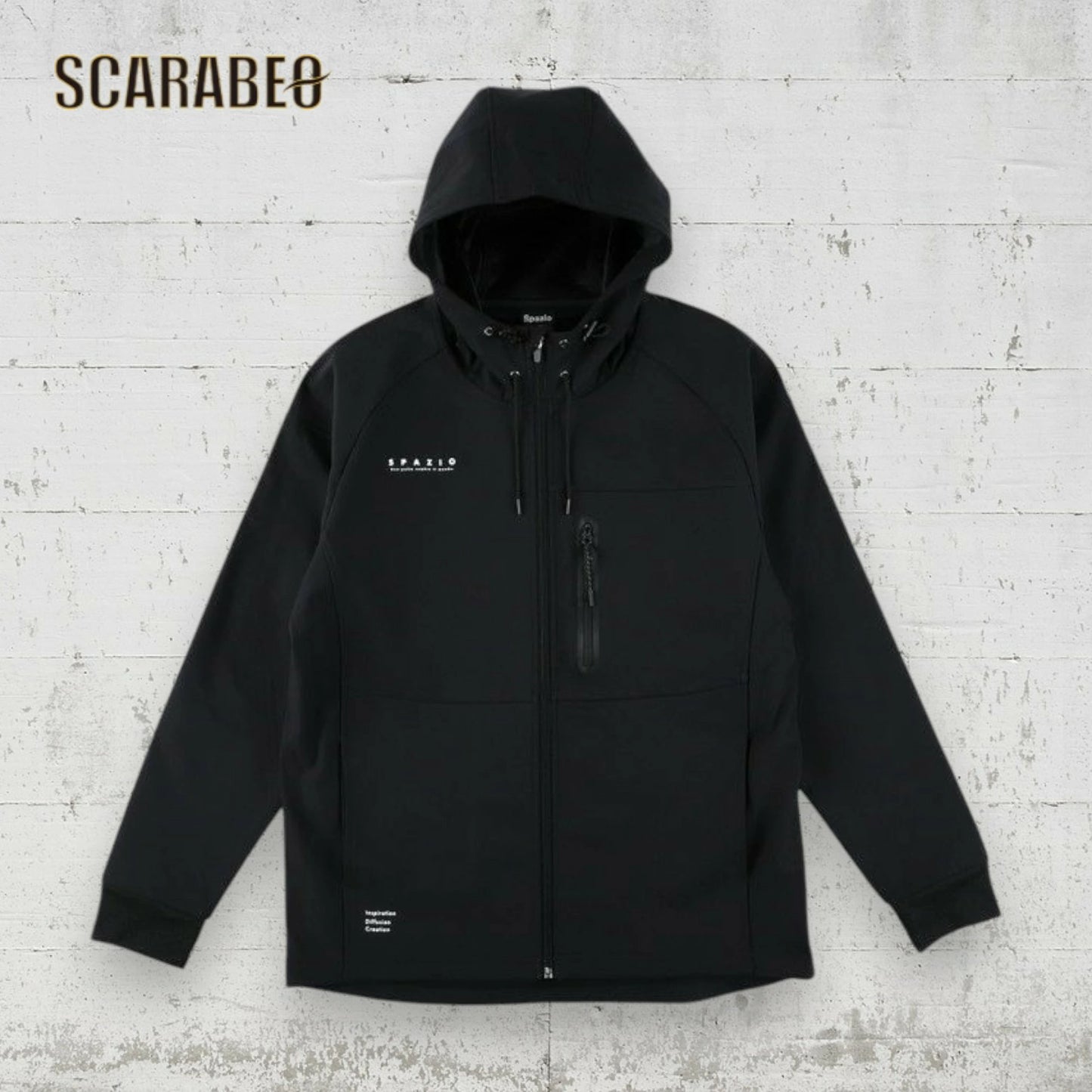 スパッツィオ Spazio 裏シャギーボンディングジップアップパーカー メンズ TP-0639 トレーニングジャケット 裏起毛 防寒 ブラック ネイビー tp-0639