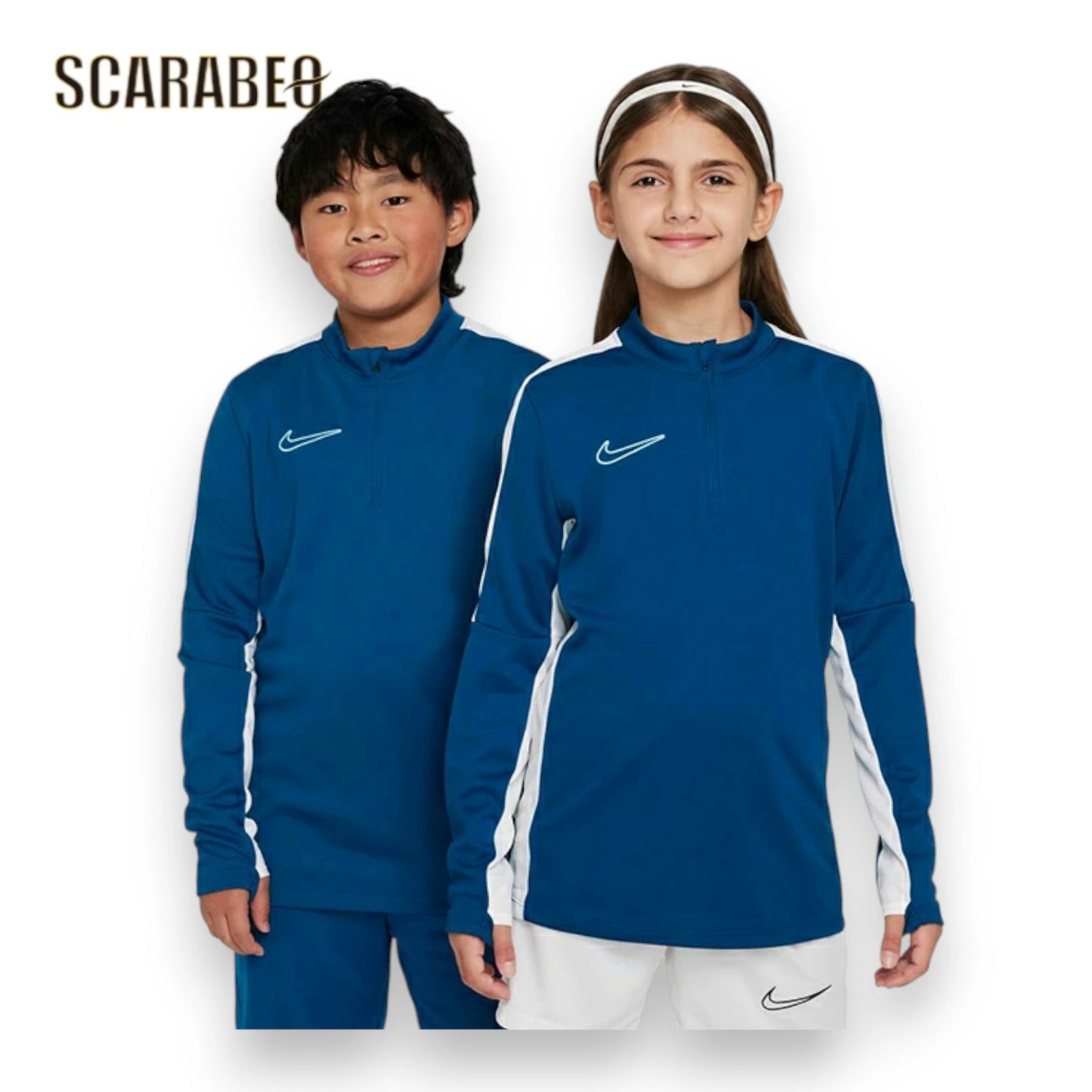 ナイキ NIKE ジュニア サッカーウェア ピステトップ ドライフィット Dri-FIT Academy23J DX5470-476 1/4ジップ 保温 トレーニング dx5470-476