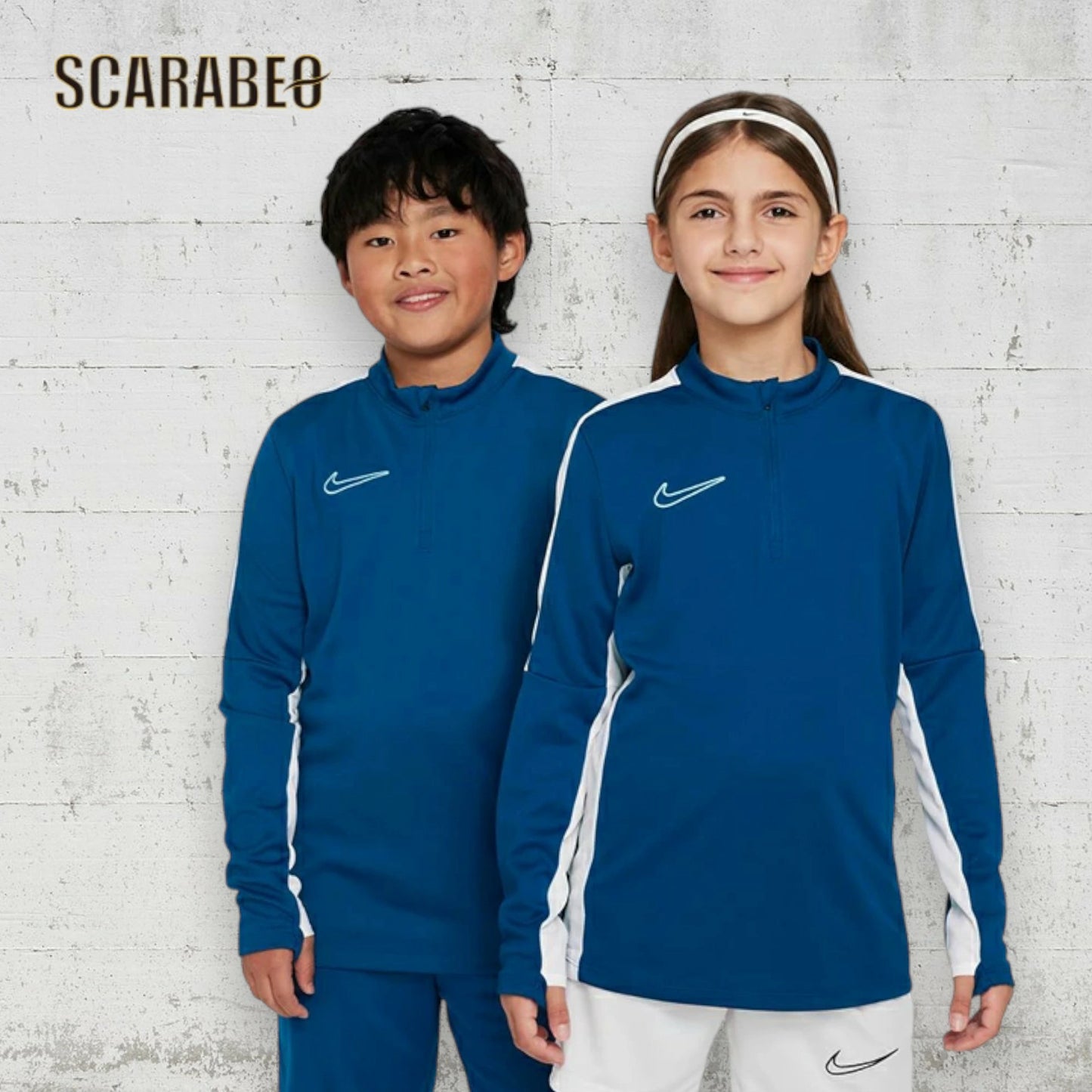 ナイキ NIKE ジュニア サッカーウェア ピステトップ ドライフィット Dri-FIT Academy23J DX5470-476 1/4ジップ 保温 トレーニング dx5470-476