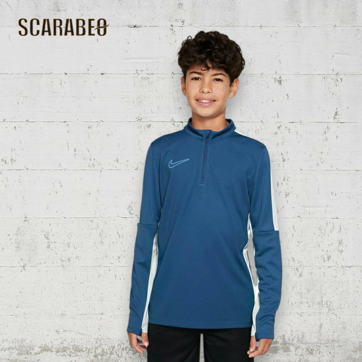 ナイキ NIKE ジュニア サッカーウェア ピステトップ ドライフィット Dri-FIT Academy23J DX5470-476 1/4ジップ 保温 トレーニング dx5470-476