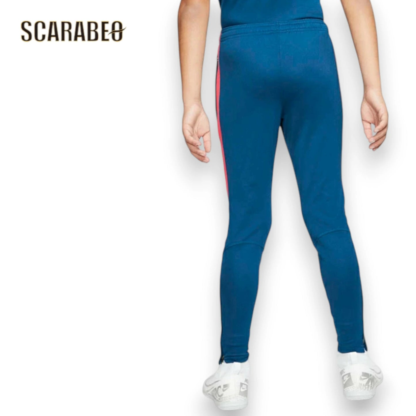 ナイキ NIKE ジュニア YTH DRI-FIT アカデミー KPZ パンツ 150cm AO0745-432 ストレッチ テーパード フルジップ サッカー トレーニング ヴァレリアンブルー×レーザークリムゾン ao0745-432