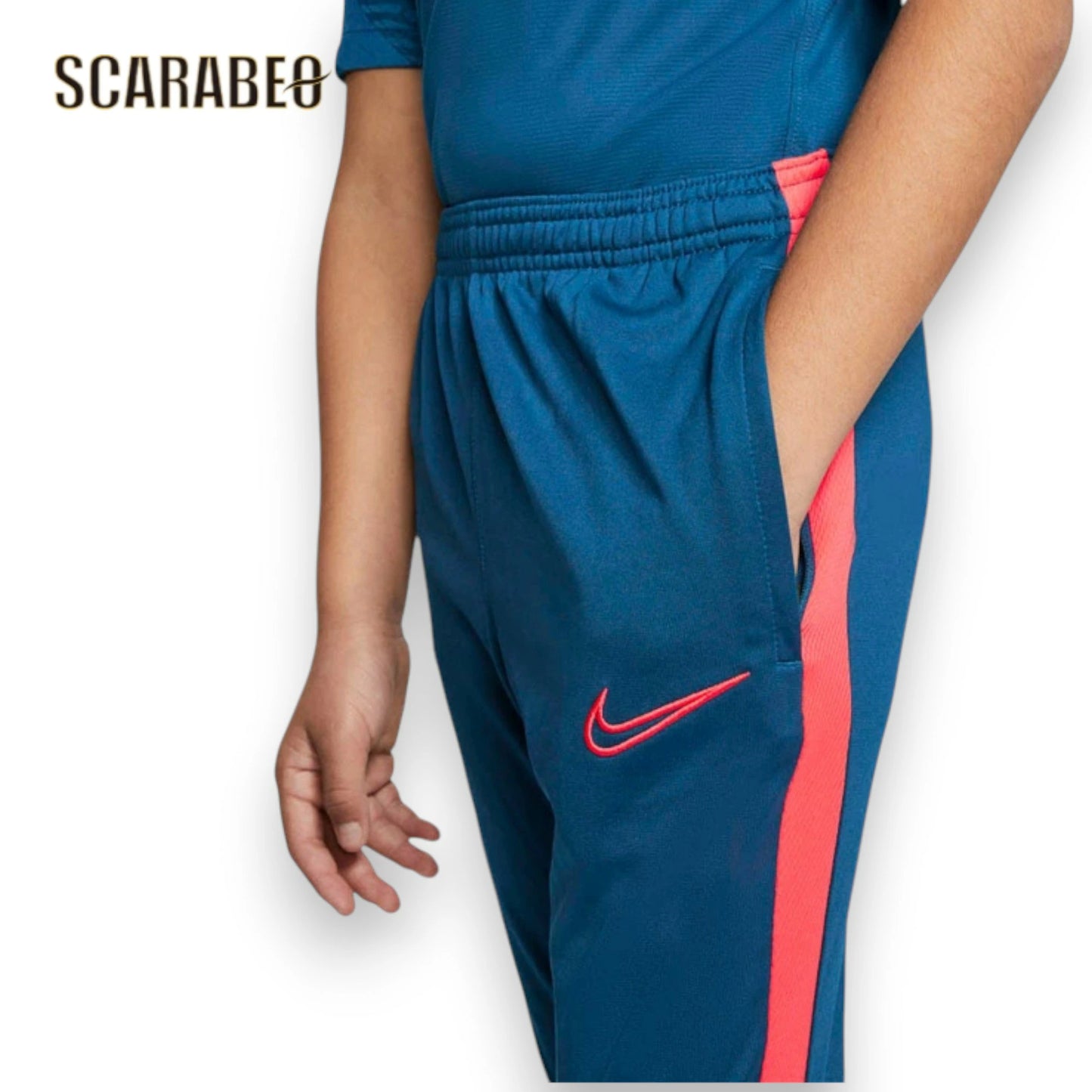 ナイキ NIKE ジュニア YTH DRI-FIT アカデミー KPZ パンツ 150cm AO0745-432 ストレッチ テーパード フルジップ サッカー トレーニング ヴァレリアンブルー×レーザークリムゾン ao0745-432