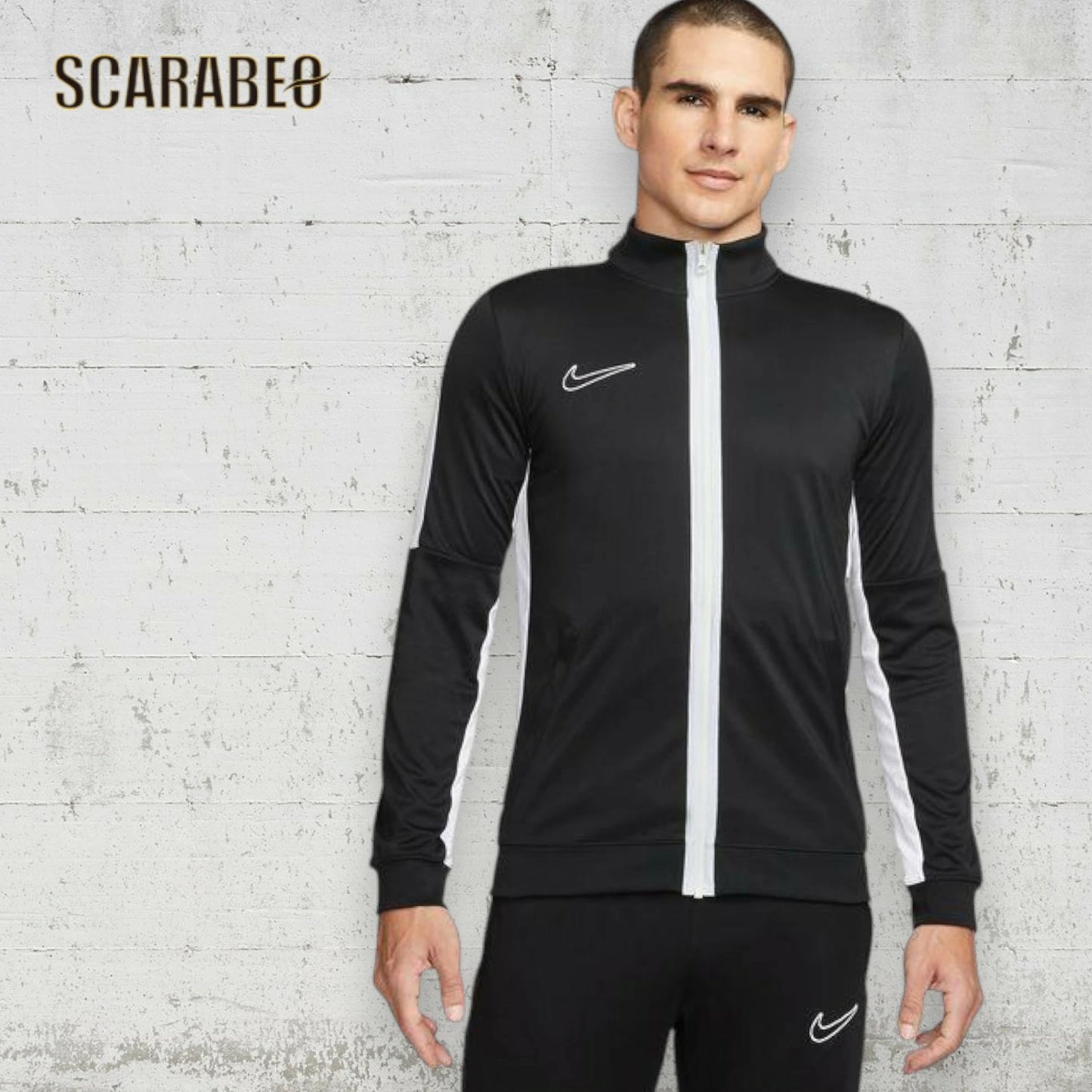 ナイキ NIKE メンズ サッカーウェア ピステトップ DF アカデミー トラックジャケット DR1681-010 Dri-FIT 吸汗速乾 ブラック ホワイト dr1681-010