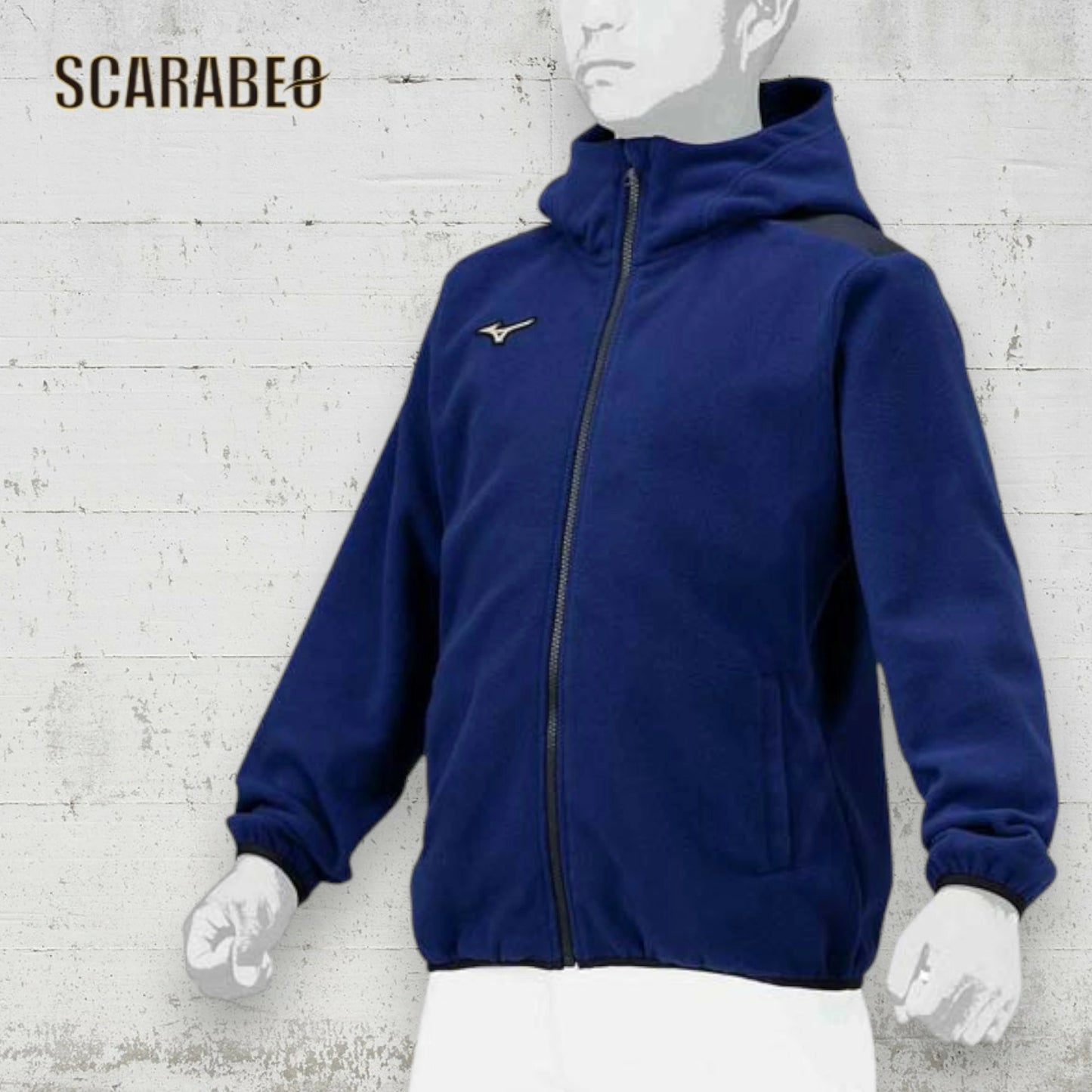 ミズノ MIZUNO ジュニア 野球 フリースパーカー グローバルエリート フリースフーディ 12JEBK89 防寒 厚手 長袖 フルジップ ブラック ネイビー 12jebk89