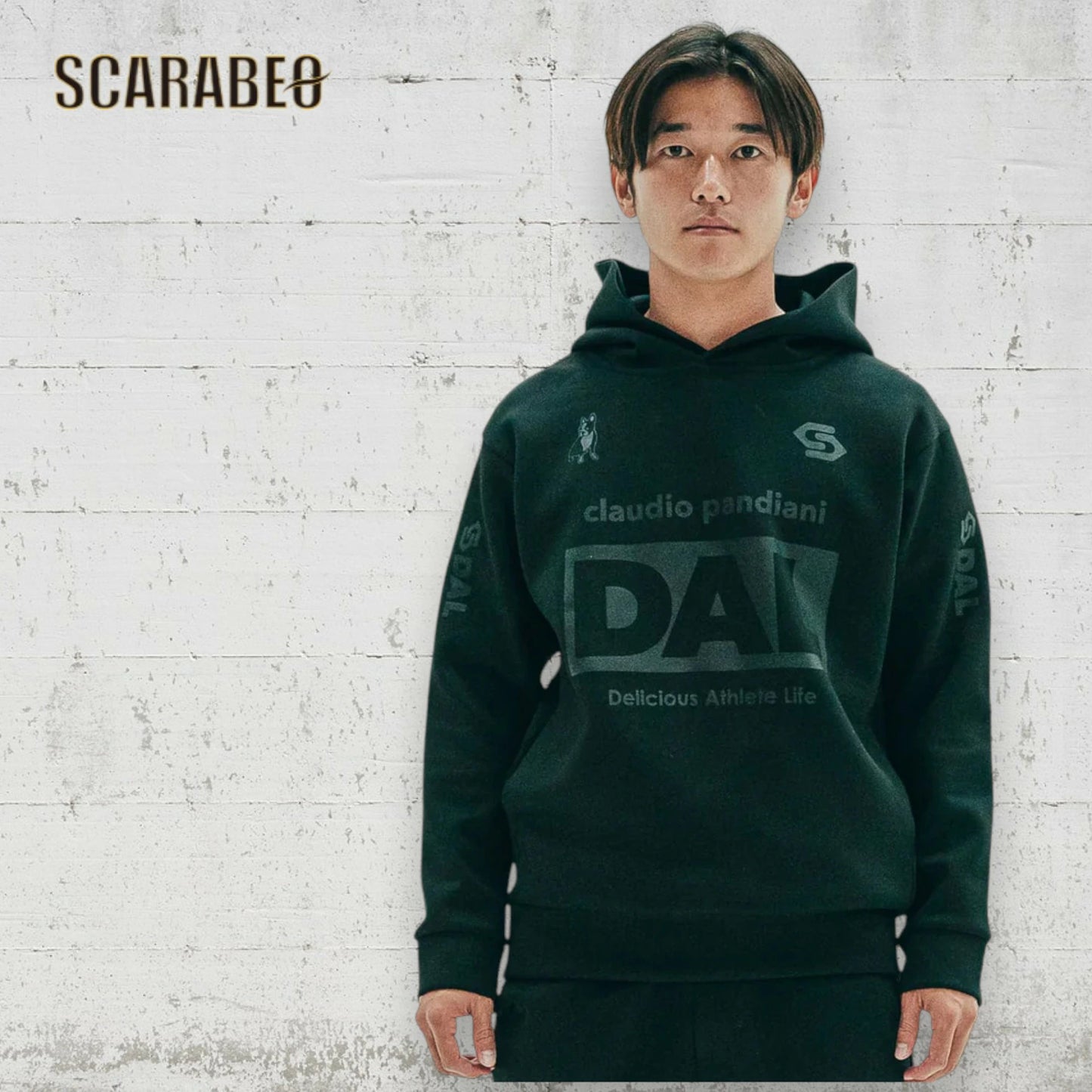 サッカージャンキー DAL ダンボールニットフーディー ブラック×ゴールド ブラック2 メンズ レディース 軽量 保温 ストレッチ シワになりにくい cp25d33v