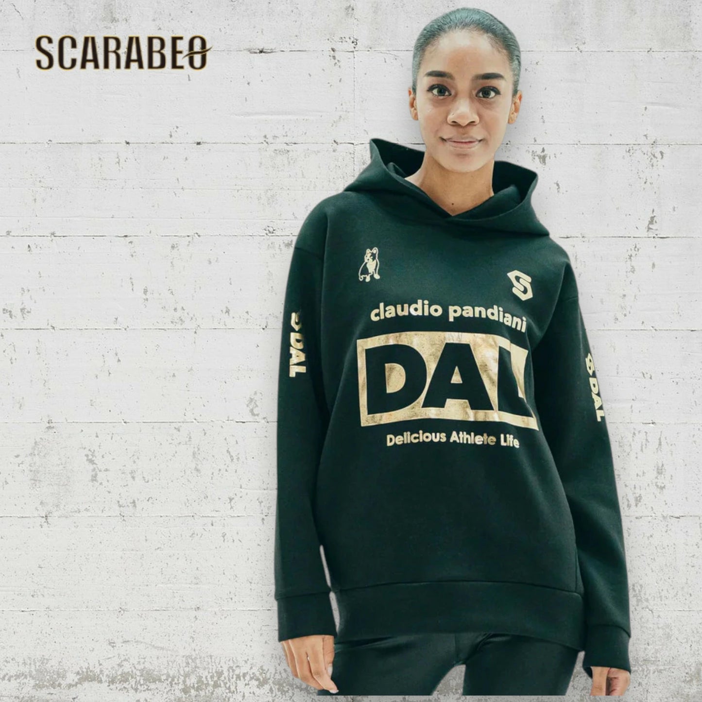 サッカージャンキー DAL ダンボールニットフーディー ブラック×ゴールド ブラック2 メンズ レディース 軽量 保温 ストレッチ シワになりにくい cp25d33v