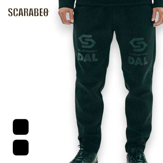 サッカージャンキー DAL ダンボールニットロングパンツ ブラック×ゴールド ブラック メンズ レディース 軽量 保温 ストレッチ シワになりにくい cp25d35v