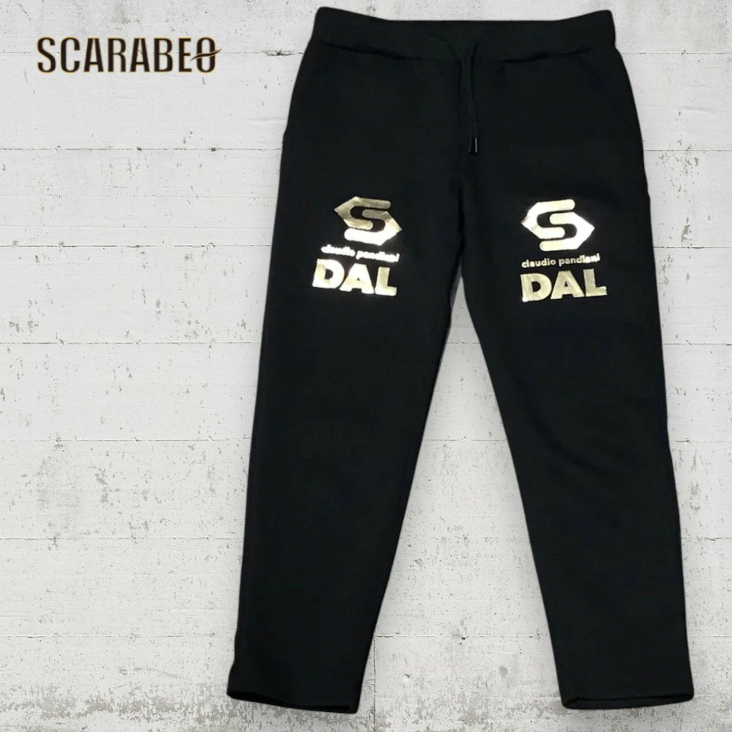 サッカージャンキー DAL ダンボールニットロングパンツ ブラック×ゴールド ブラック メンズ レディース 軽量 保温 ストレッチ シワになりにくい cp25d35v