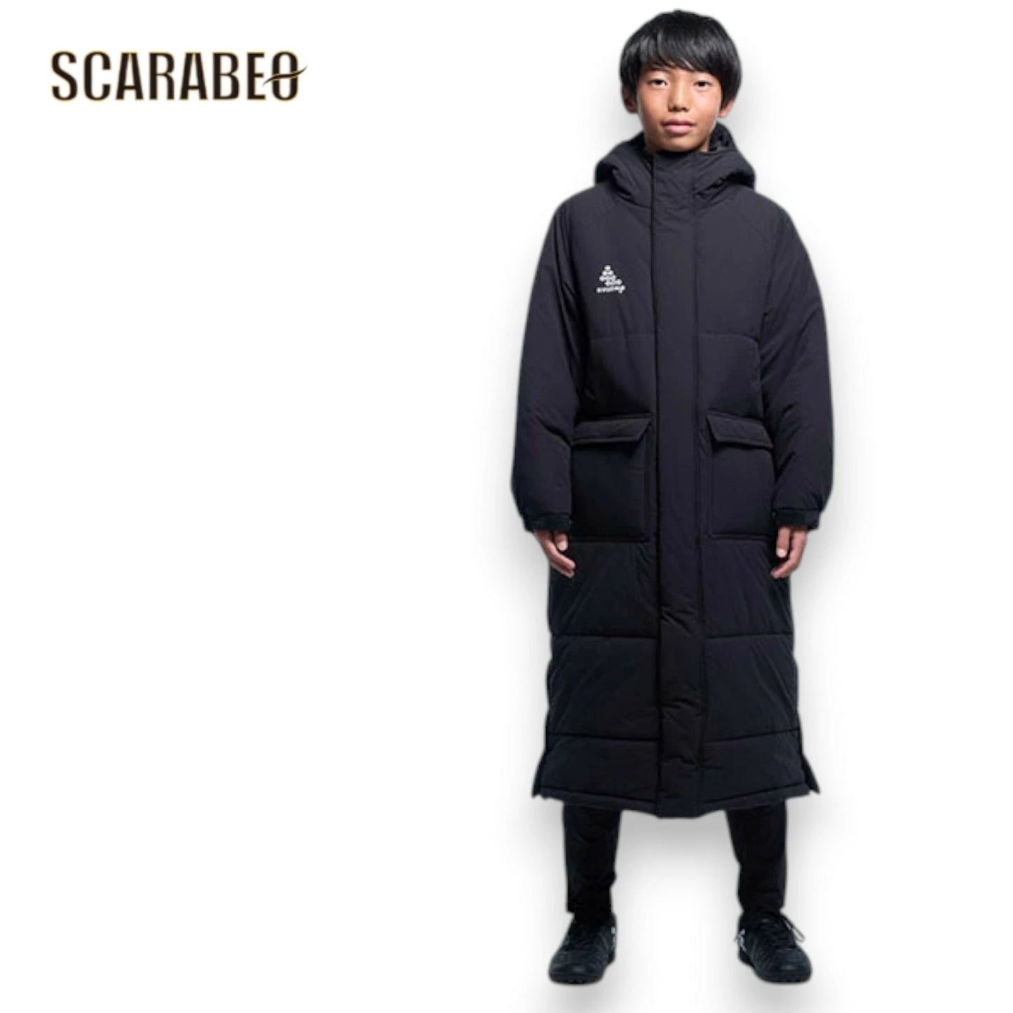 スボルメ SVOLME ジュニア 発熱中綿ベンチコート 125350804 サッカー フットサル キッズ 防寒 ブラック 125350804