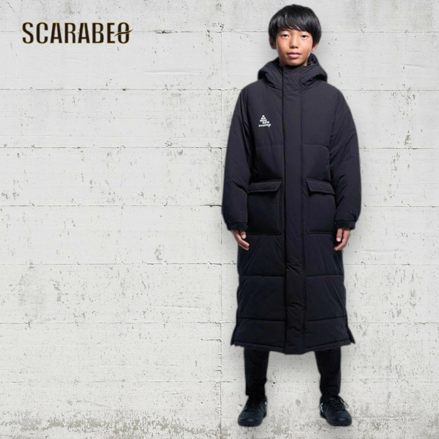 スボルメ SVOLME ジュニア 発熱中綿ベンチコート 125350804 サッカー フットサル キッズ 防寒 ブラック 125350804