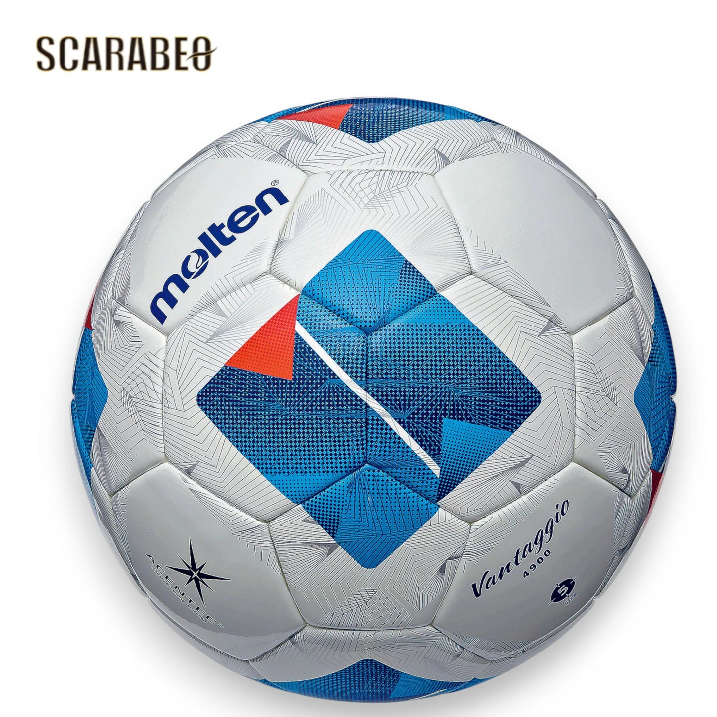 ヴァンタッジオ 4900 芝用 サッカーボール 5号球 人工皮革 F5N4900 中学生以上 ホワイト×ブルー f5n4900