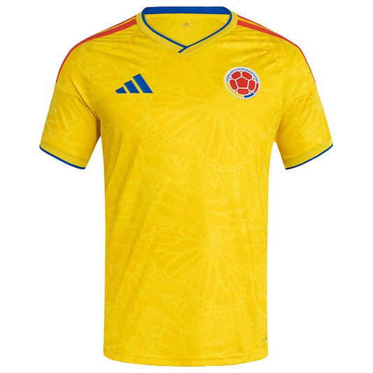 コロンビア代表 ユニフォーム 2026 ホーム 半袖 レプリカ 大人 メンズ サッカー adidas インパクトイエロー CLIMACOOL スリムフィット jvf24