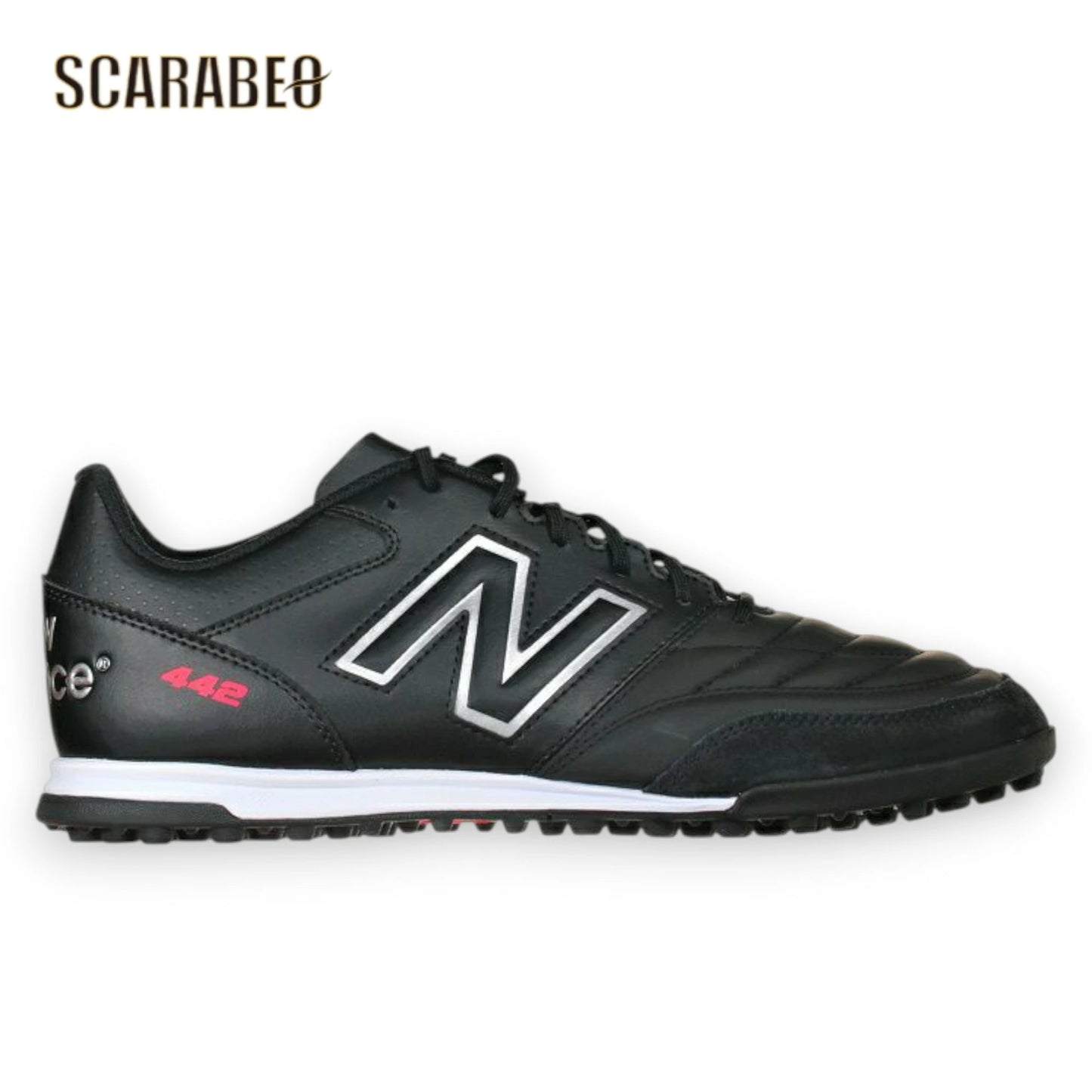 ニューバランス 442 v2 TEAM TF メンズ ターフ トレーニングシューズ 2E ブラック MS42TBK22E サッカー カーフレザー 耐久性 ms42tbk22e