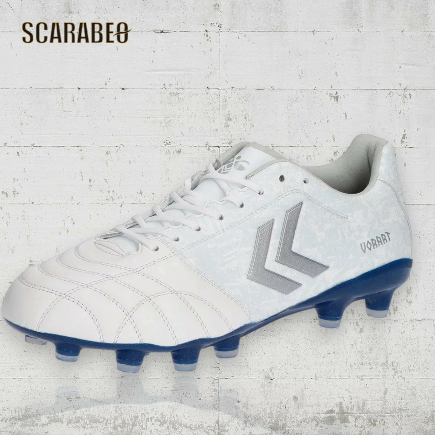ヒュンメル ヴォラート 3 PRO SUPERWIDE LTD メンズ サッカースパイク ホワイト ネイビー HAS1248SW-1070 幅広 4E カンガルーレザー ナノフィットスキン has1248sw-1070