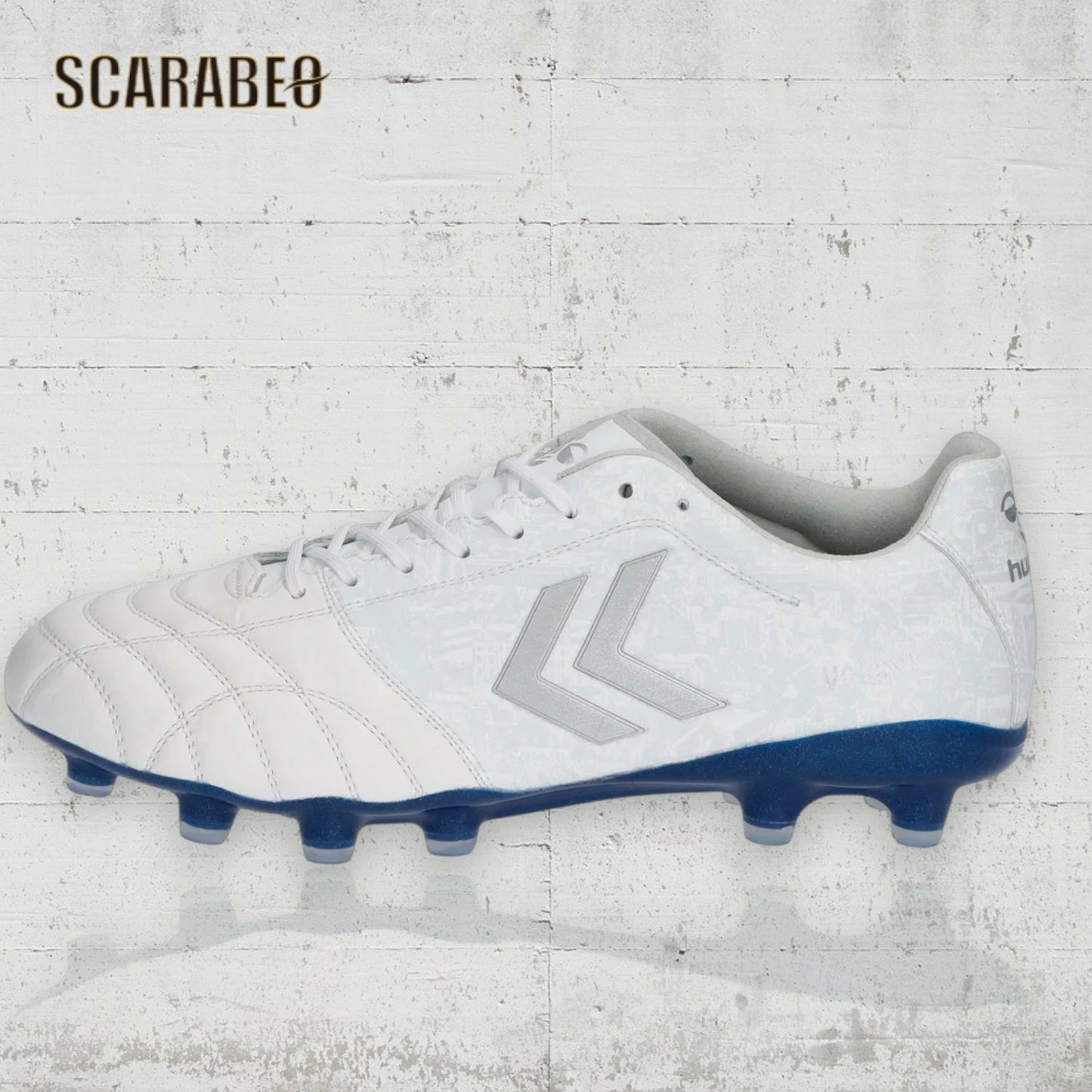 ヒュンメル ヴォラート 3 PRO SUPERWIDE LTD メンズ サッカースパイク ホワイト ネイビー HAS1248SW-1070 幅広 4E カンガルーレザー ナノフィットスキン has1248sw-1070