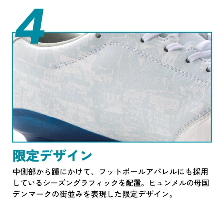 ヒュンメル ヴォラート 3 PRO SUPERWIDE LTD メンズ サッカースパイク ホワイト ネイビー HAS1248SW-1070 幅広 4E カンガルーレザー ナノフィットスキン has1248sw-1070
