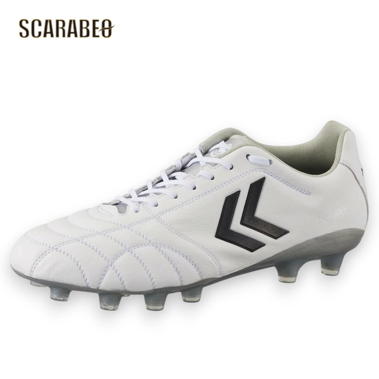 ヒュンメル ヴォラート3 SL PRO SUPERWIDE メンズ サッカースパイク ホワイト シルバー 4E 幅広 ナノフィットスキン has1245sw-1095