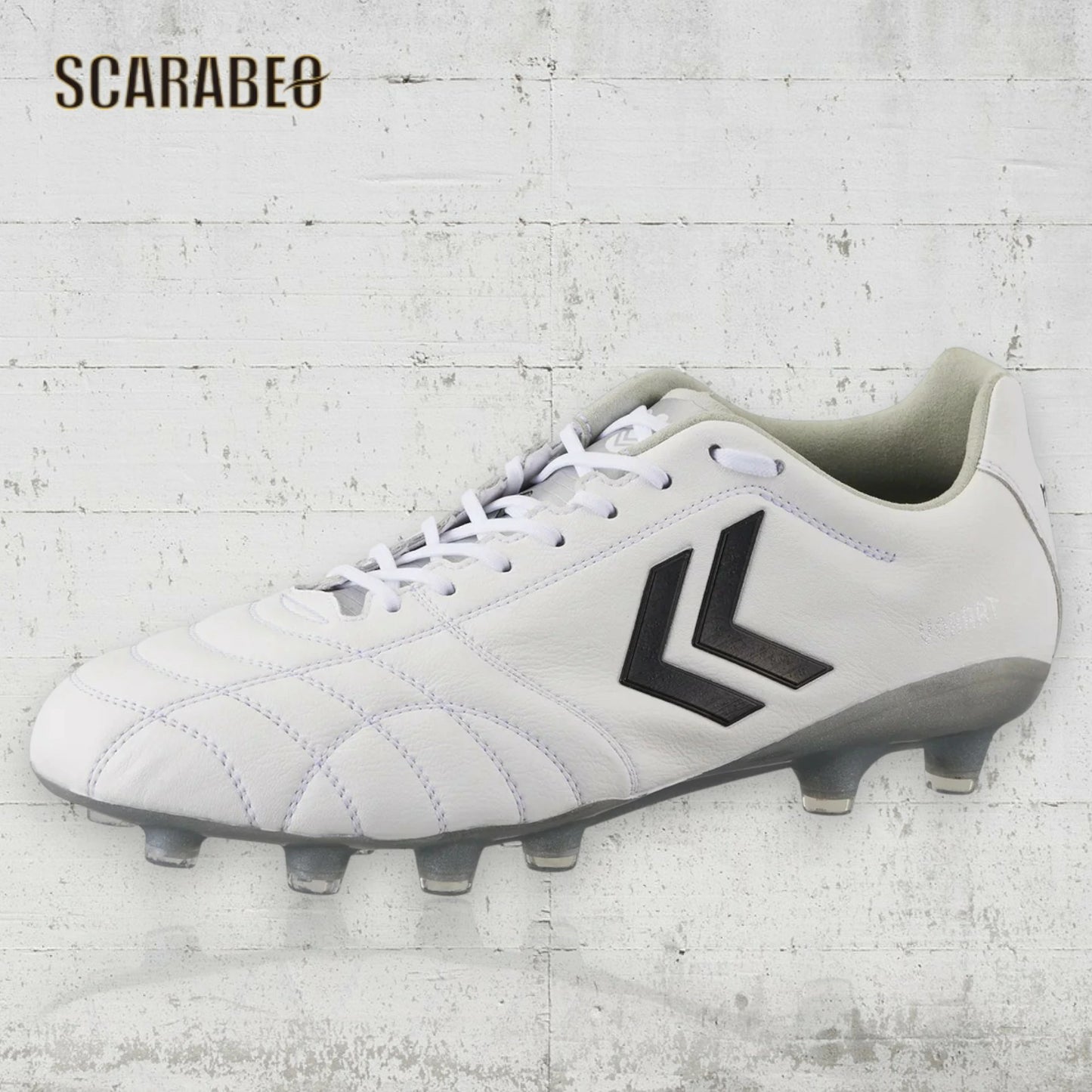 ヒュンメル ヴォラート3 SL PRO SUPERWIDE メンズ サッカースパイク ホワイト シルバー 4E 幅広 ナノフィットスキン has1245sw-1095