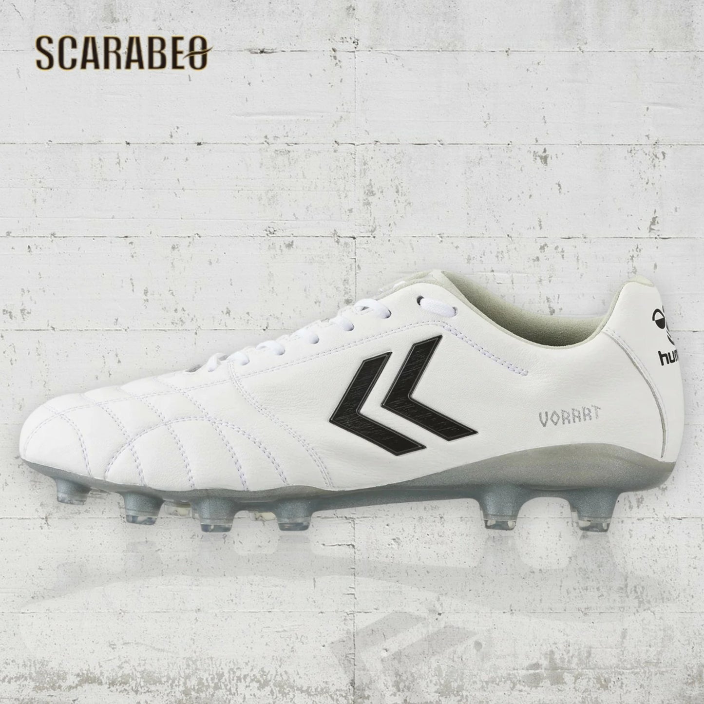ヒュンメル ヴォラート3 SL PRO SUPERWIDE メンズ サッカースパイク ホワイト シルバー 4E 幅広 ナノフィットスキン has1245sw-1095