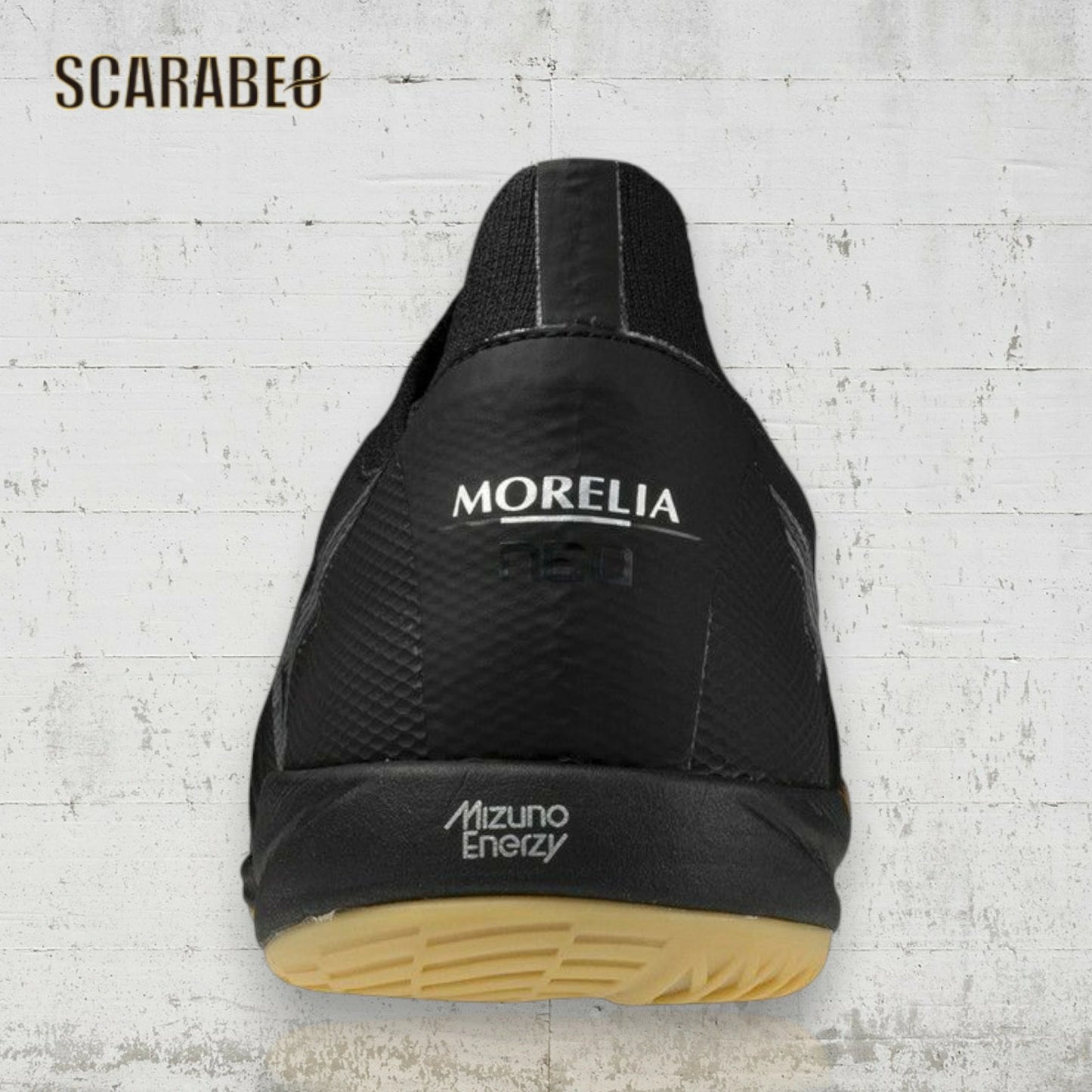 ミズノ フットサルシューズ モレリア ネオ SALA β JAPAN IN ブラック ギャラクシーシルバー Q1GA241003 メンズ インドア MORELIA NEO サラ ベータ インドア用 軽量 天然皮革 βメッシュ クッション性 高グリップ q1ga241003