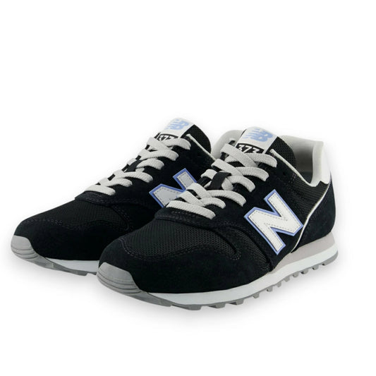 ニューバランス レディース スニーカー WL373 SL2 B ブラック×ブルー New Balance 373 LIFESTYLE 天然皮革 スエード メッシュ ゴム底 婦人靴 ライフスタイルシューズ wl373sl2b
