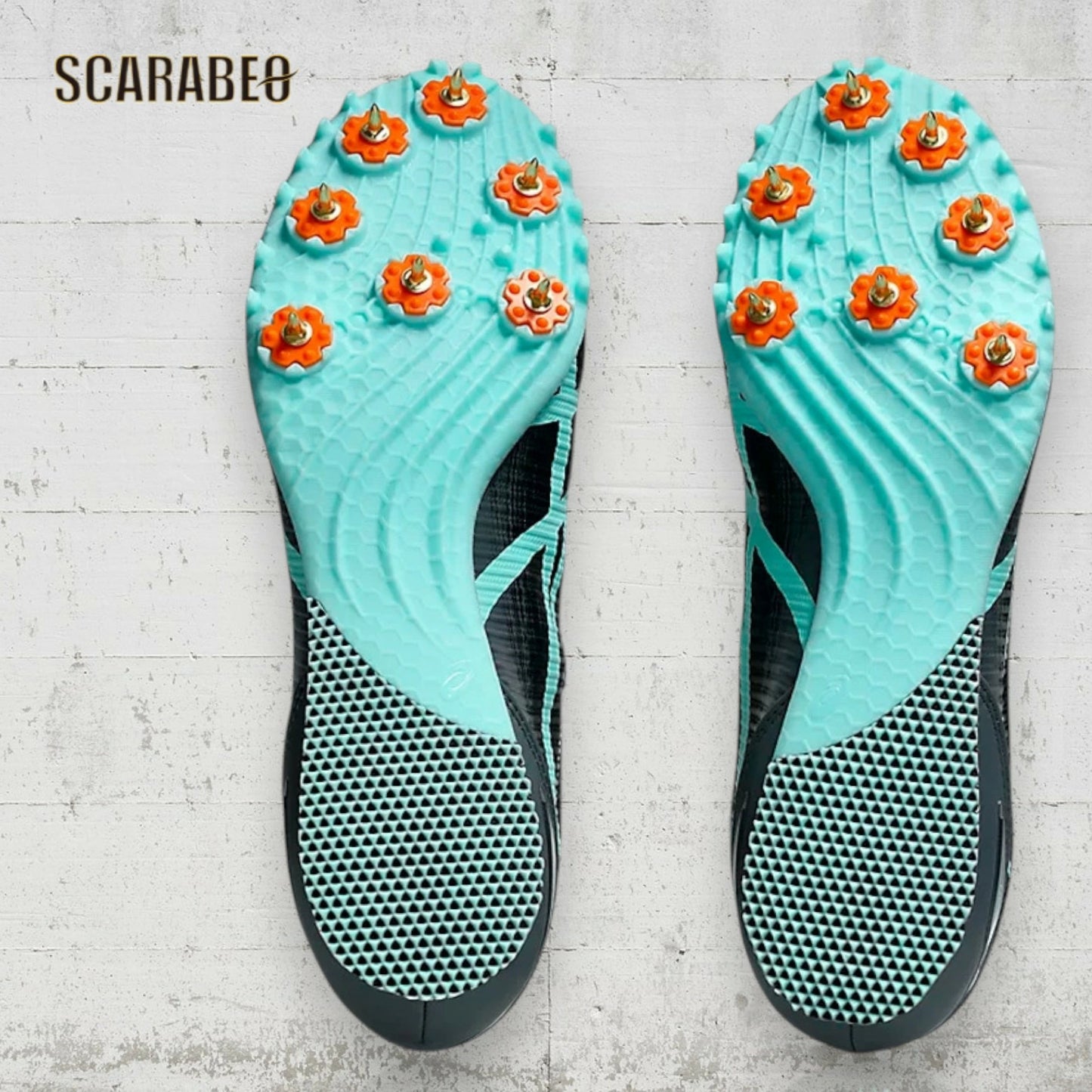 アシックス 陸上スパイク HEATSPRINT 13 メンズ レディース asics ヒートスプリント13 短距離 中距離 ハードル 跳躍種目 オールウェザー 土トラック兼用 高反発 スプリント専用 ST ラスト ブラック/ミント 1093a199-002