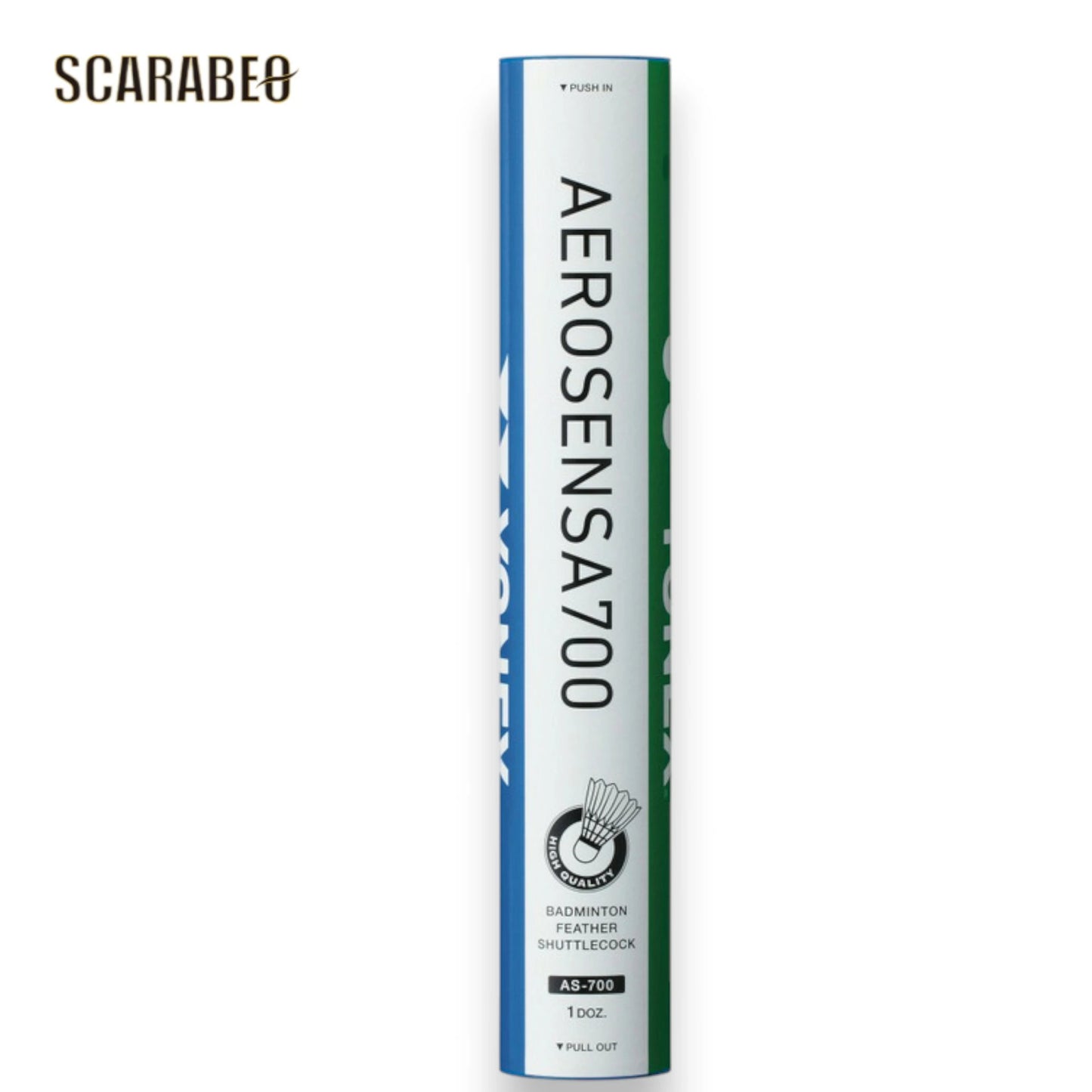 エアロセンサ700 水鳥シャトル AS-700 日本バドミントン協会検定球 水鳥羽根 天然コルク バドミントン シャトル as-700