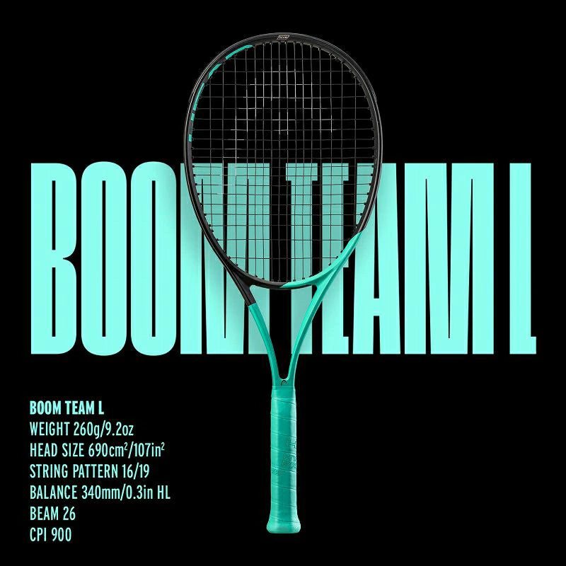 HEAD ヘッド テニスラケット BOOM TEAM L ブーム チーム L 233532 初心者 中級者向け 軽量 しなやか AUXETIC オーセチック構造 233532
