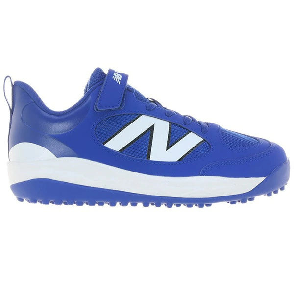 ニューバランス ジュニア トレーニングシューズ 3000v7 Youth Turf Trainer Blue with White 面ファスナー Synthetic Leather メッシュ NB New Balance jt3000b7