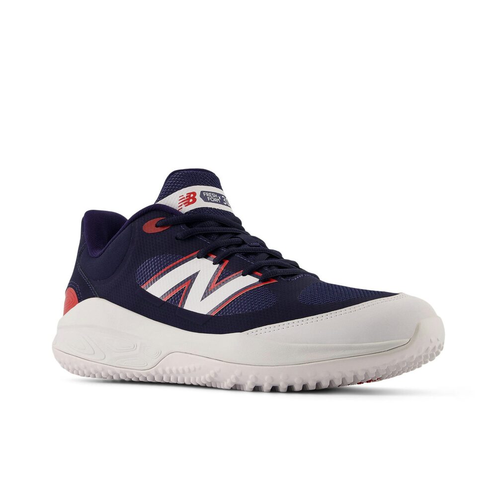 ニューバランス 野球 トレーナー Fresh Foam 3000v7 Turf-Trainer White with Team Red and Team Navy シンセティックオーバーレイ TPU ヒールクリップ NB New Balance t3000rb7