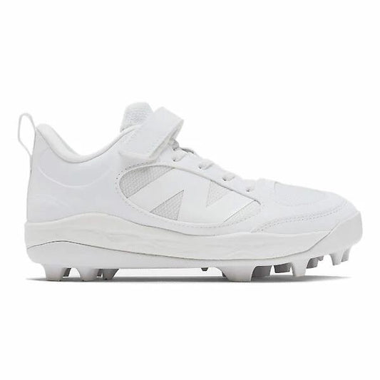 ニューバランス ジュニア 野球 スパイク 3000 V7 CLEATS JNR W 面ファスナー ラバースパイク 合成皮革/メッシュ White NB New Balance JA3000W7 ja3000w7