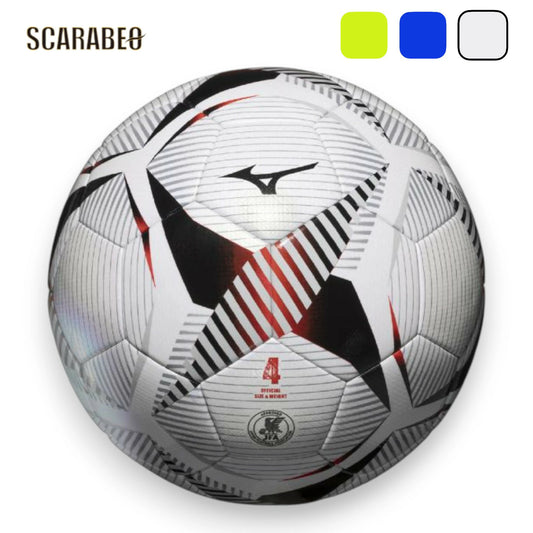 ミズノ 【JFA検定球】サッカーボール 4号球 P3JBSB02 ジュニア用 サーマルボンディング 合成皮革 ホワイト/ブルー/イエロー p3jbsb02