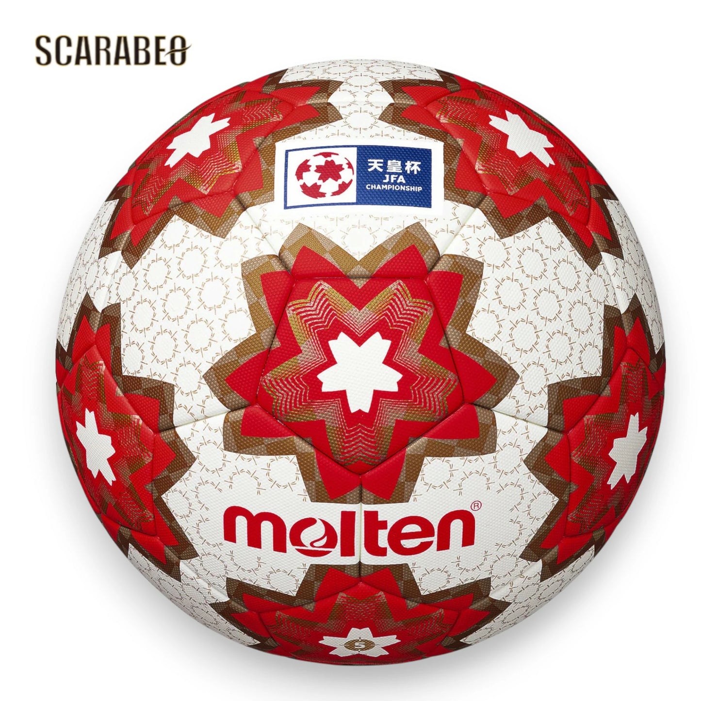 【公式試合球】モルテン molten 天皇杯 サッカーボール 5号球 F5E5000-H アセンテック 人工皮革 芝用 f5e5000