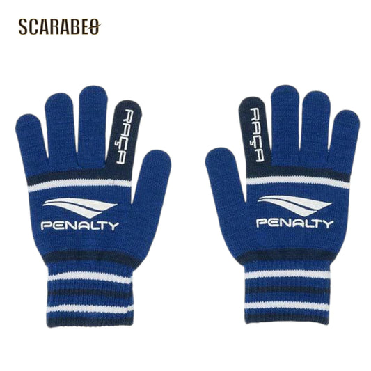 ペナルティ 手袋 ジュニア 防寒 フットサル サッカー キッズ グローブ 冬用 ニットグローブ PEF4530J ブルー(PENALTY) pef4530