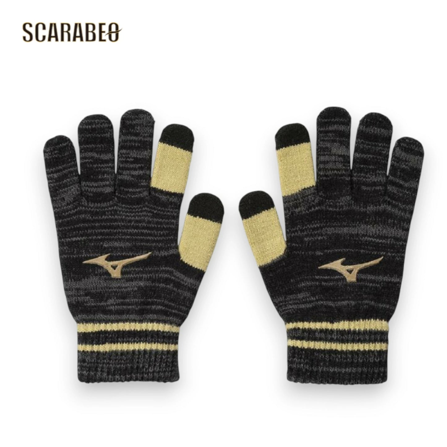 ミズノ 野球 手袋 ジュニア キッズ 防寒 ニットグローブ タッチパネル対応 滑り止め付き 12JYBA51 MIZUNO 子供用 冬用 12jyba51