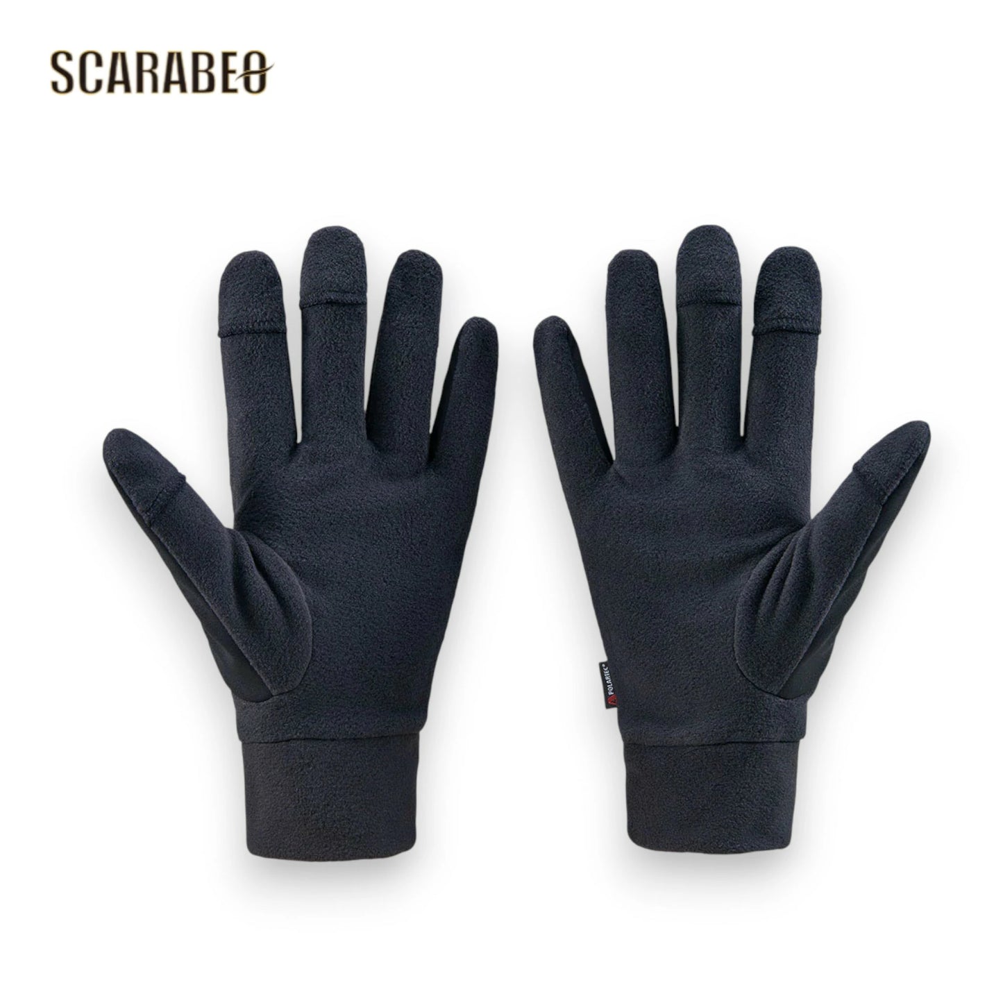 ZETT 防寒手袋 フリース 防風 指出し可能 メンズ BG51114B ブラック×ブルー ブラック×レッド ブラック×ゴールド bg51114b