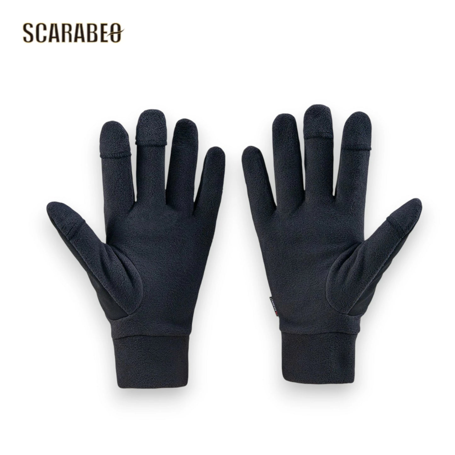 ZETT 防寒手袋 フリース 防風 指出し可能 メンズ BG51114B ブラック×ブルー ブラック×レッド ブラック×ゴールド bg51114b