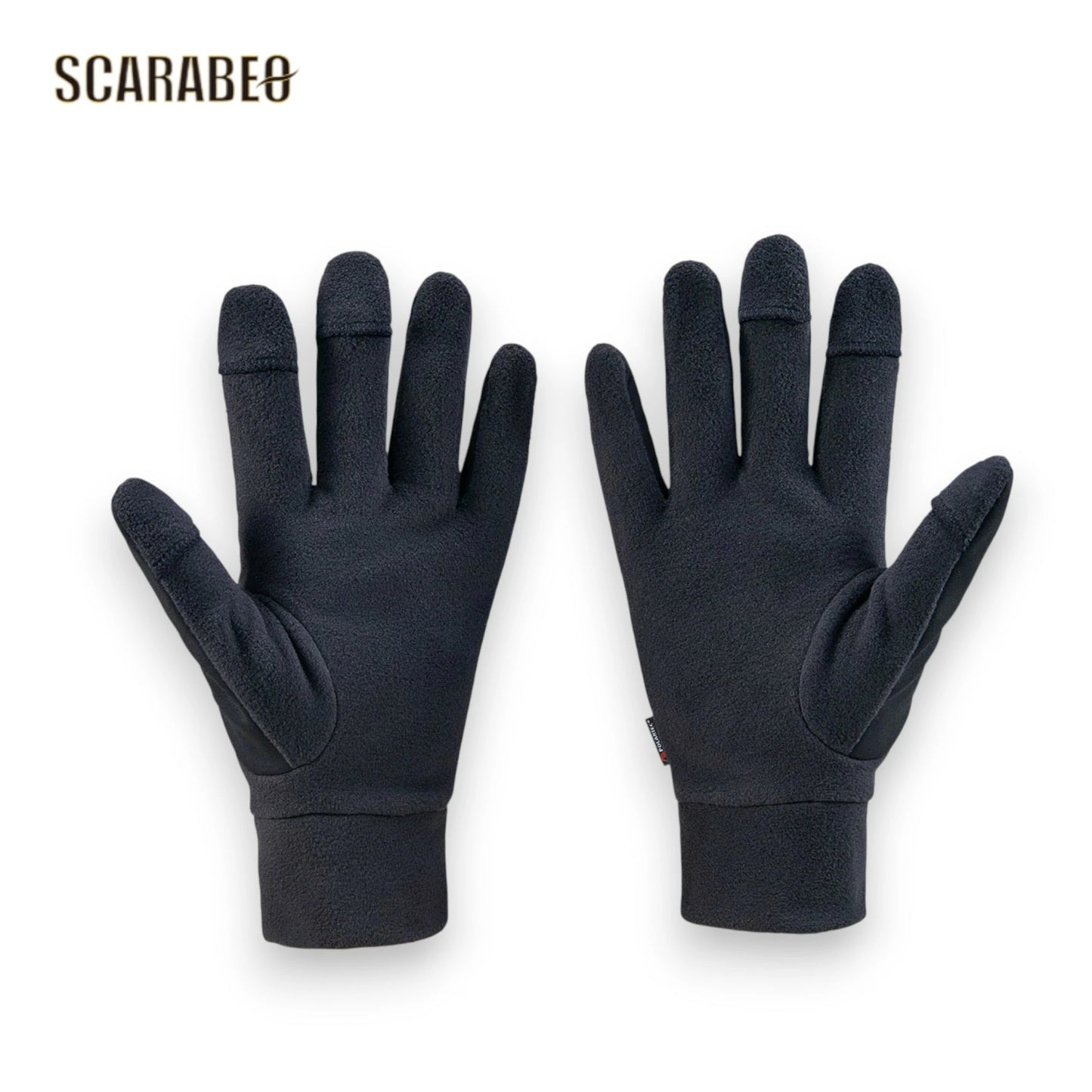 ZETT 防寒手袋 フリース 防風 指出し可能 メンズ BG51114B ブラック×ブルー ブラック×レッド ブラック×ゴールド bg51114b