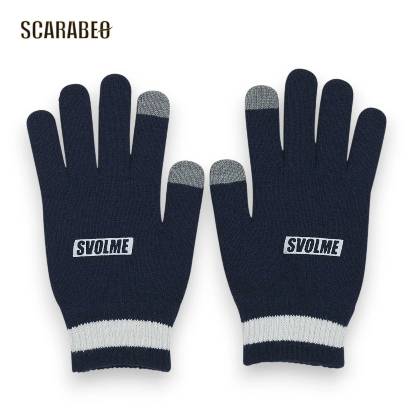 スボルメ ニットグローブ 手袋 フットサル サッカー 防寒 秋冬 メンズ レディース NAVY BLACK 32 10 SVOLME 1223-01229
