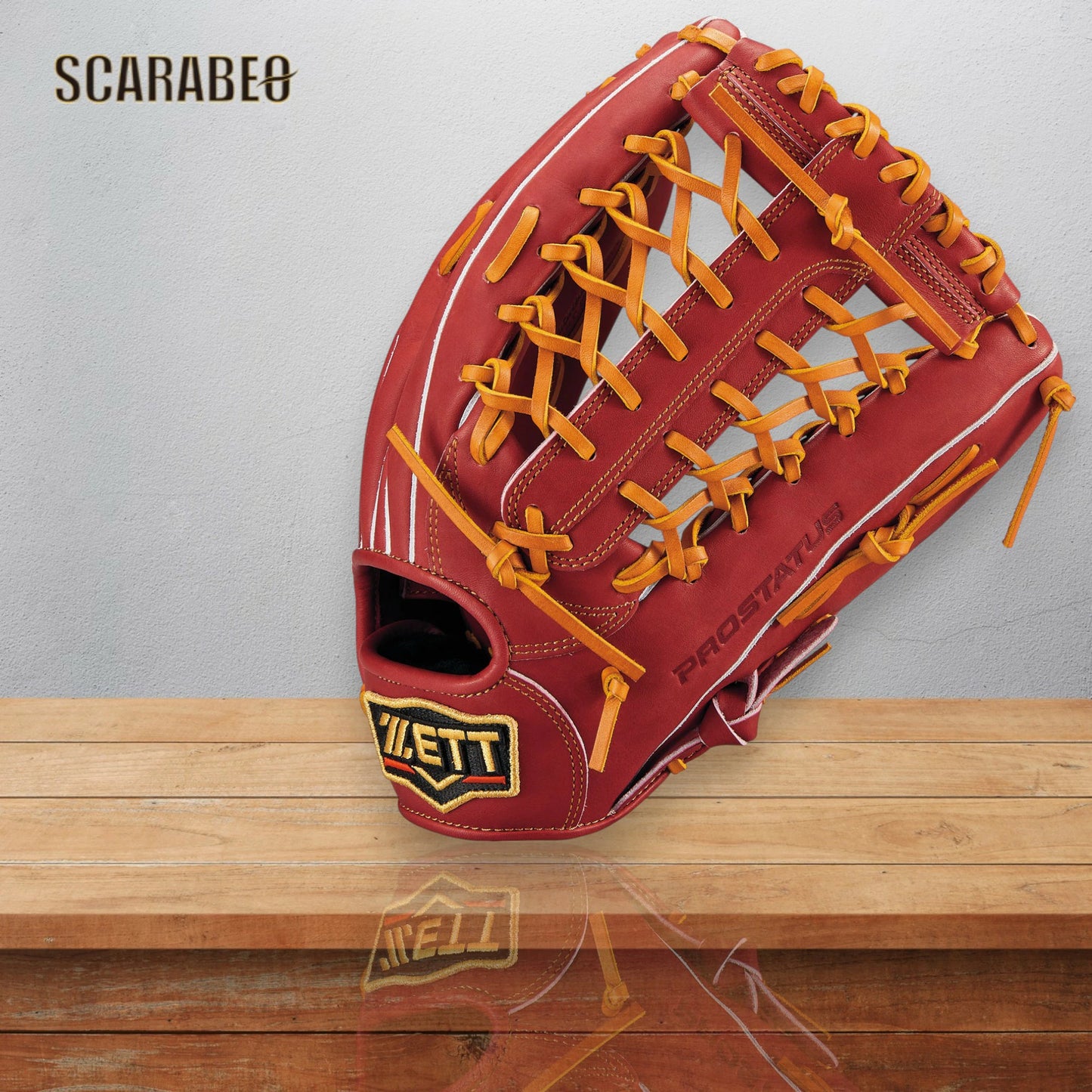 野球 グローブ 軟式 ゼット ZETT プロステイタス 外野手用 右投げ BRGB30277G-4036 ボルドーブラウン×オークブラウン 天然皮革 小指2本入れ 2025年秋冬モデル brgb30277g-4036