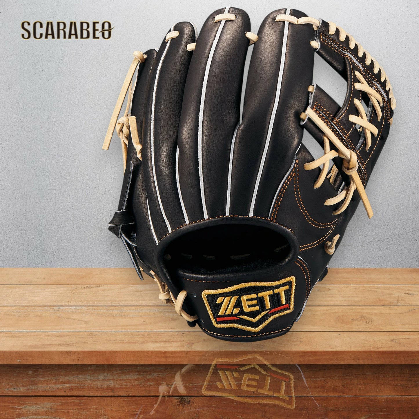 野球 グローブ 軟式 ZETT ゼット プロステイタス 二塁手 遊撃手 用 今宮タイプ 右投用 LH BRGB30364G-1932 ブラック×パステルブラウン 天然皮革 軟式グラブ ダブルHベルトウェッブ 小ぶり コンパクトモデル brgb30364g-1932
