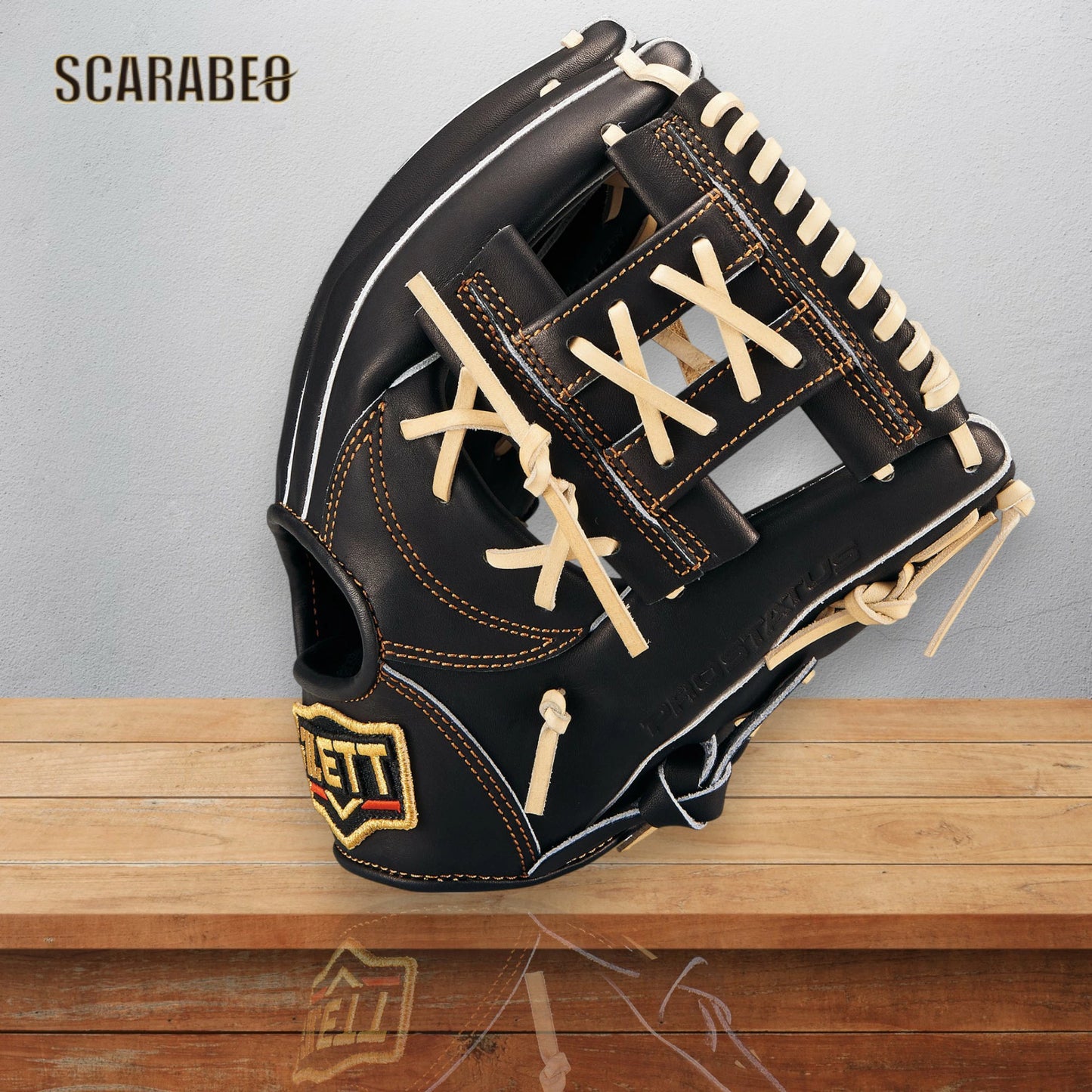 野球 グローブ 軟式 ZETT ゼット プロステイタス 二塁手 遊撃手 用 今宮タイプ 右投用 LH BRGB30364G-1932 ブラック×パステルブラウン 天然皮革 軟式グラブ ダブルHベルトウェッブ 小ぶり コンパクトモデル brgb30364g-1932