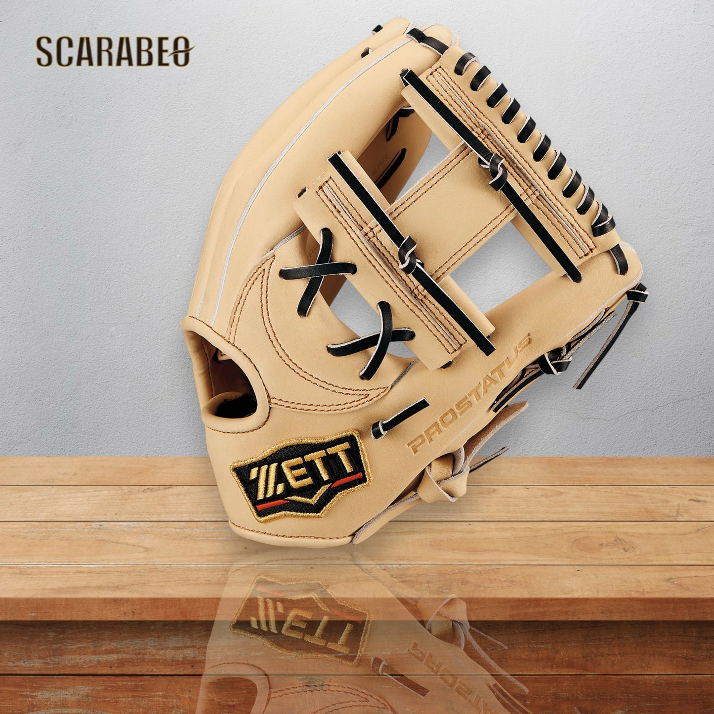 野球 グローブ 軟式 ZETT ゼット プロステイタス 二塁手 遊撃手 用 今宮タイプ 右投用 LH BRGB30766G-3219 パステルブラウン×ブラック 天然皮革 軟式グラブ 挟み捕り 小指2本入れ可能 brgb30766g-3219