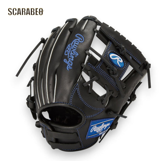 ローリングス ジュニア 軟式グローブ HYPER TECH R9 SERIES オールラウンド用 GJ4FR9BFSS 右投用 左投用 SSサイズ 少年野球 10インチ 天然皮革 柔らかい 手にフィット ブラック gj4fr9bfss